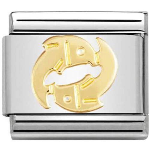 Nomination Ladies Composable Classic 18K Gold Pisces Zodiac Sign Charm 030104-12 - 0