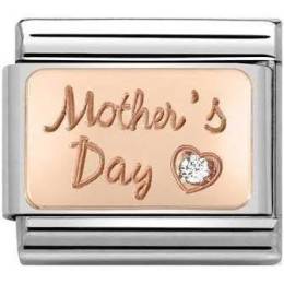 Nomination Rose Gold CZ Mothers Day Charm 430316-01