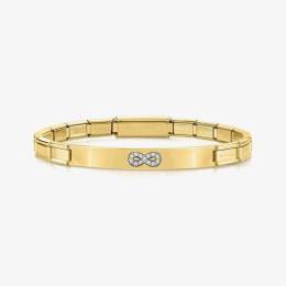 Nomination Trendsetter Yellow Gold PVD & Cubic Zirconia Infinity Bracelet 021136-024