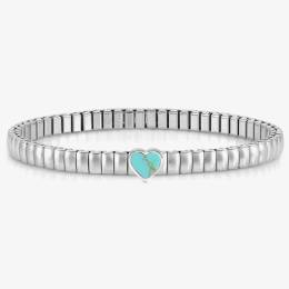 Nomination XTE Life Stainless Steel Turquoise Heart Bracelet 046009-102